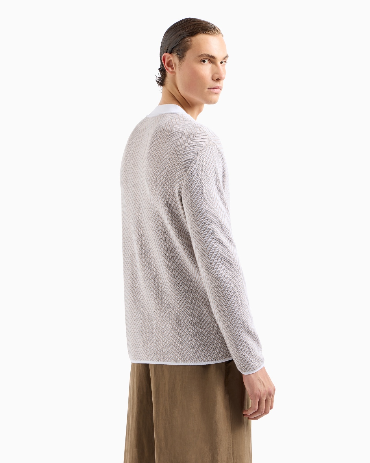 CASHMERE, VISCOSE AND SILK JACQUARD JUMPER - 3