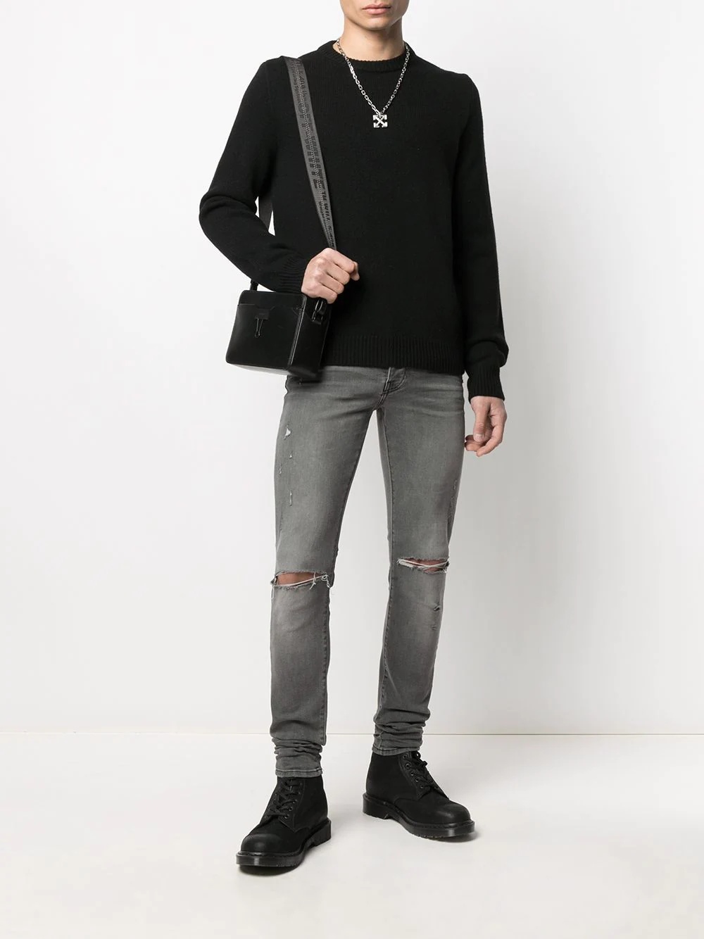 crew-neck cashmere jumper - 2