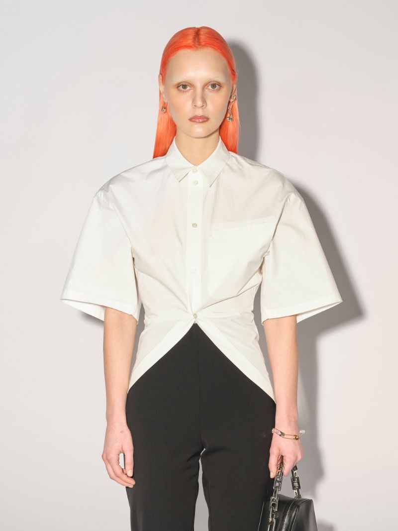 SHORT SLEEVE WAIST SHIRT - 3