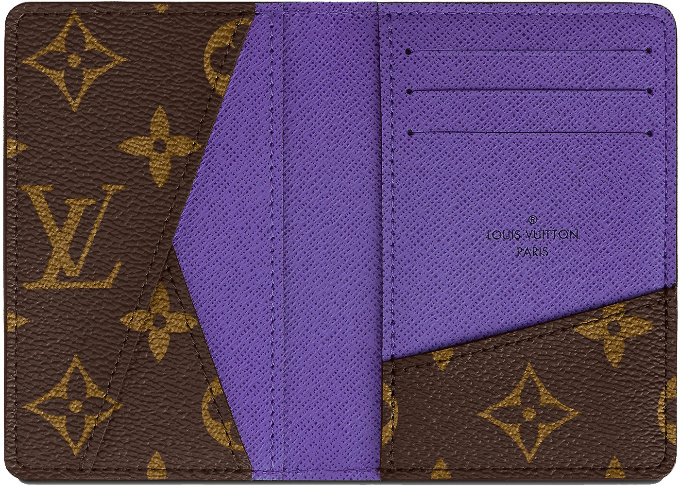 Louis Vuitton Pocket Organizer Monogram Macassar Brown/Purple - 3