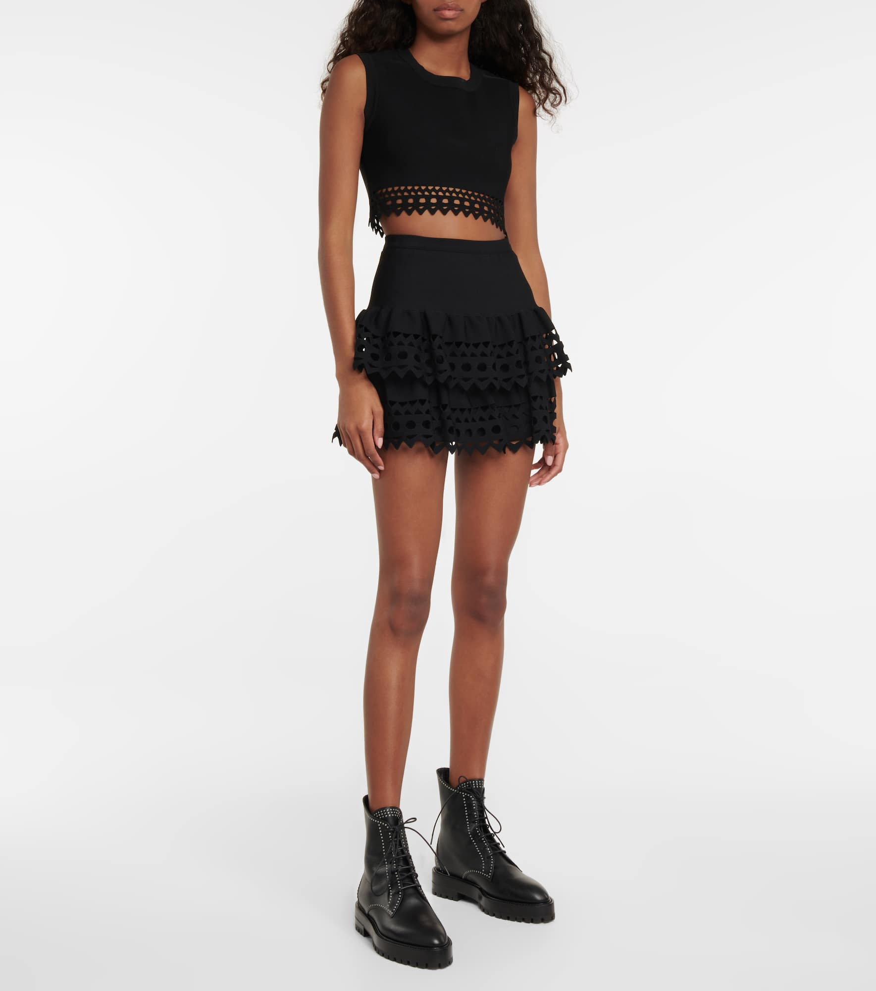 Vienne tiered miniskirt - 2