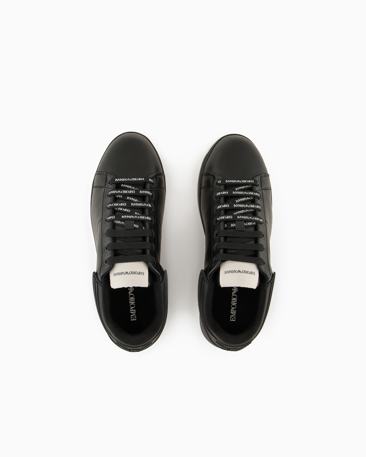 Leather sneakers with rubber back knurled sole - 3
