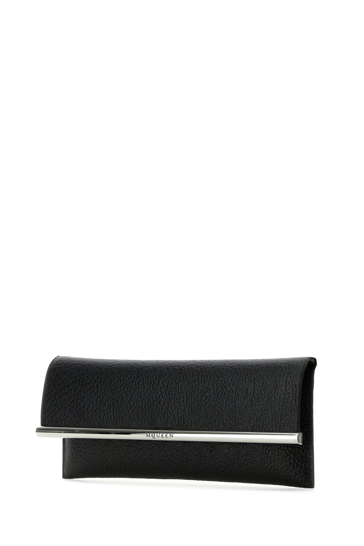 Black leather Cross B-Long clutch - 2