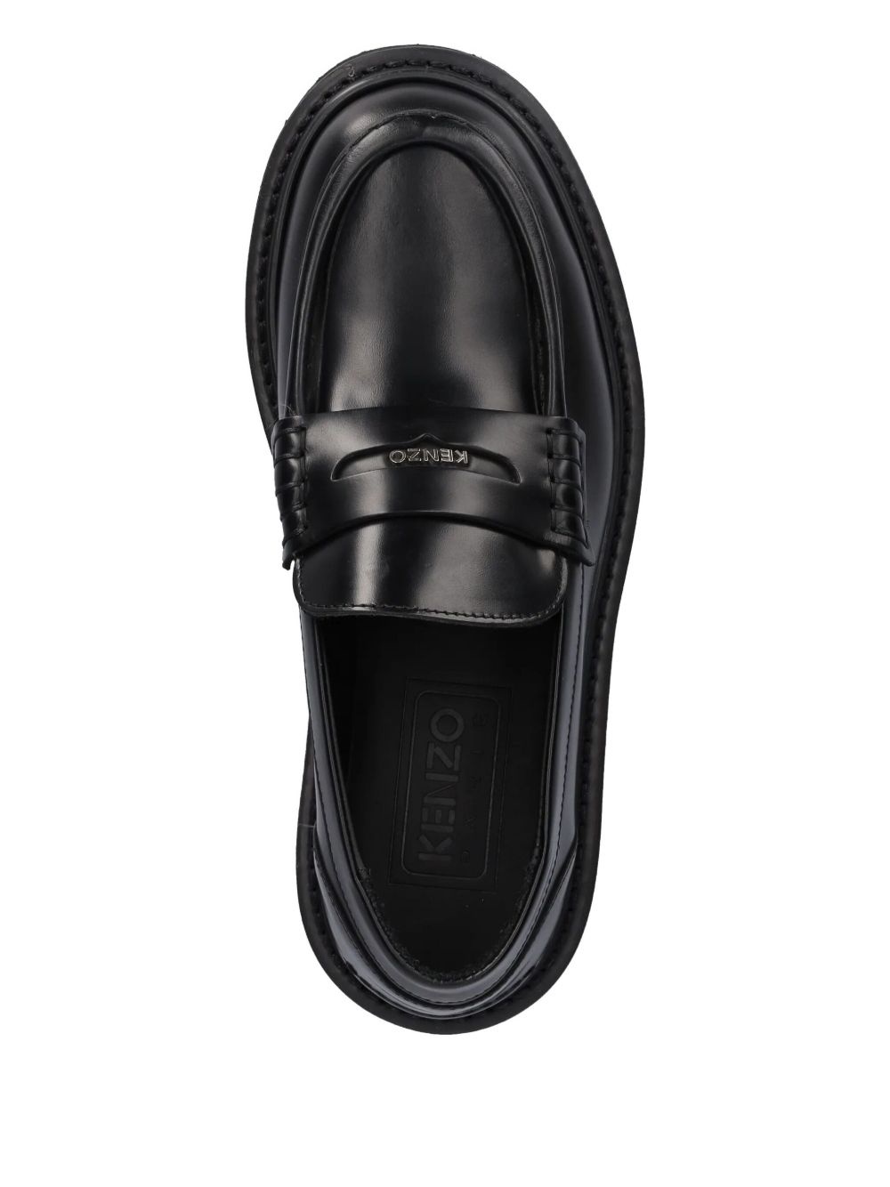 leather penny loafers - 3
