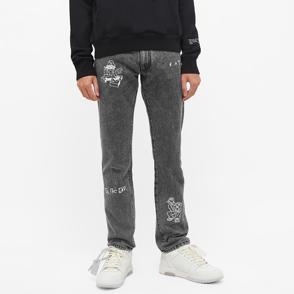 END. x Off-White Bandit Slim Jeans - 4