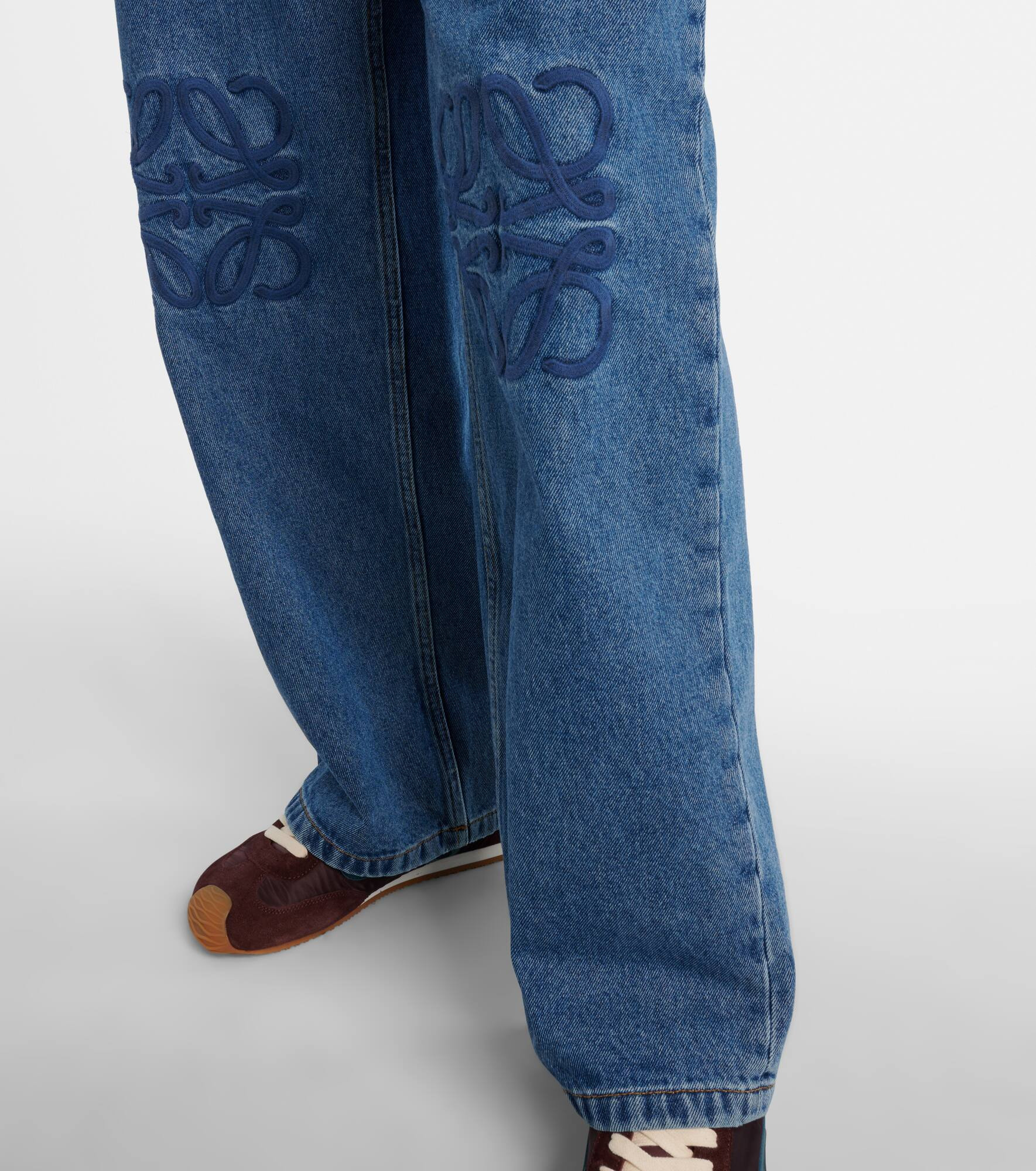 Anagram wide-leg jeans - 5