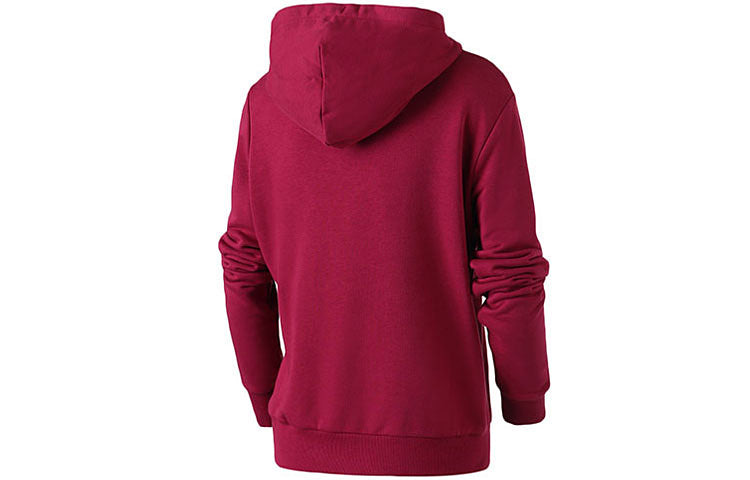 (WMNS) Converse Star Chevron Embroidered Pullover Hoodie 'Dark Red' 10008923-A08 - 2