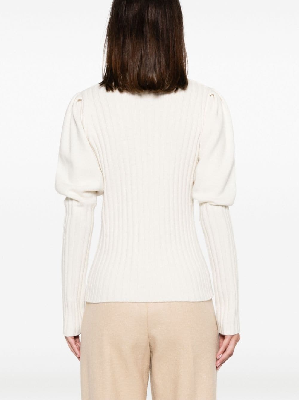ribbed-knit cashmere jumper - 4
