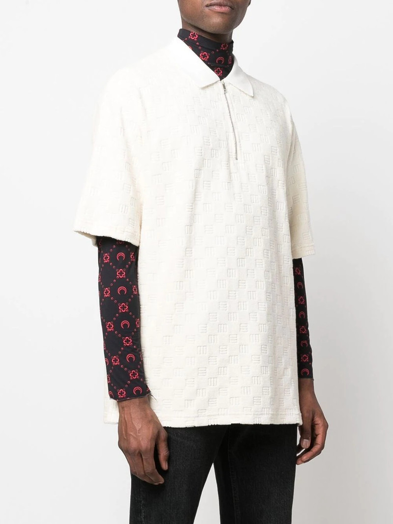 monogram-textured polo shirt 3