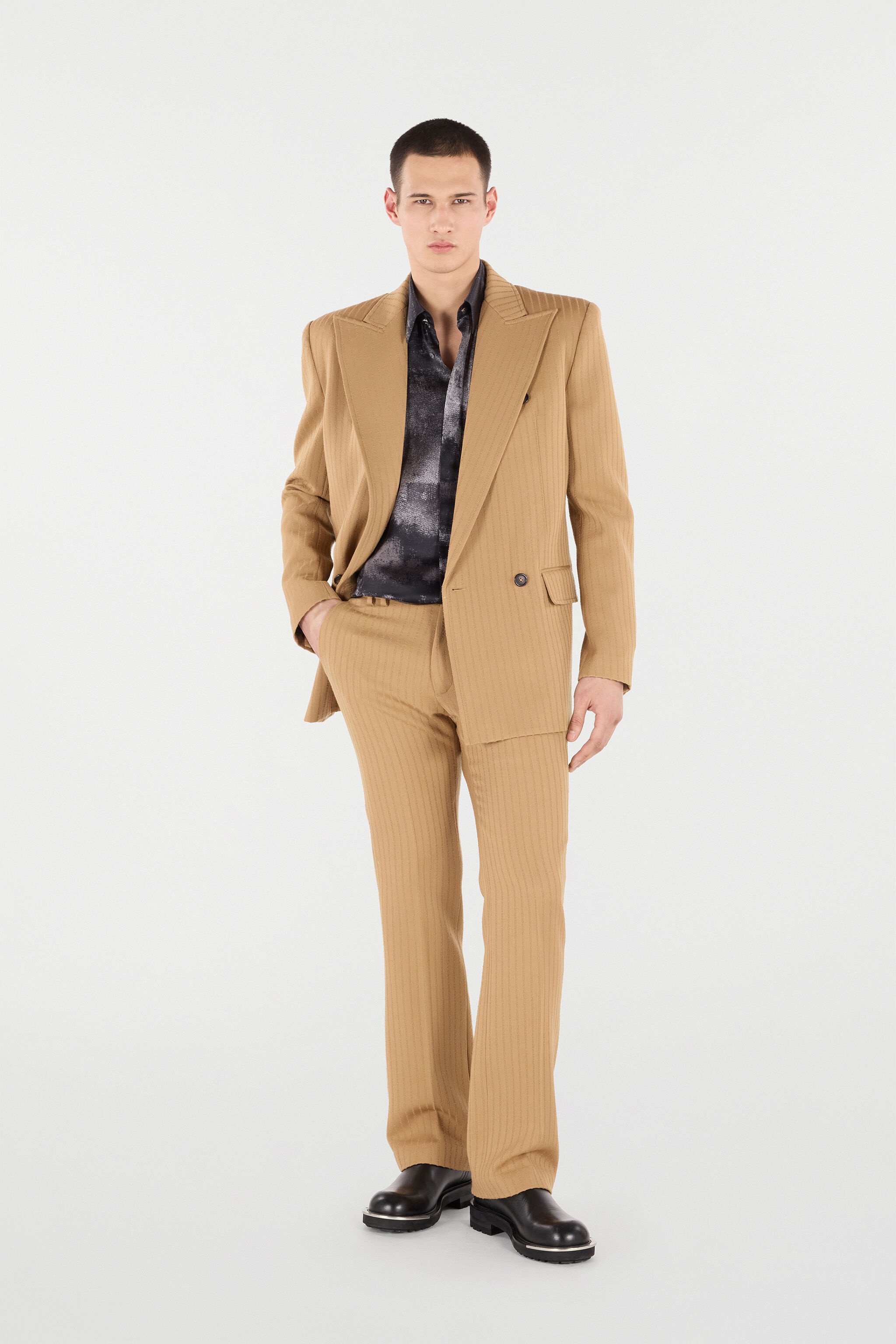 Striped Virgin Wool Pants - 2