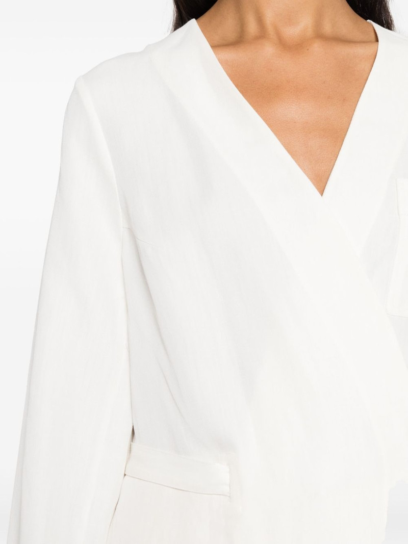 no-lapels wrap blazer 5