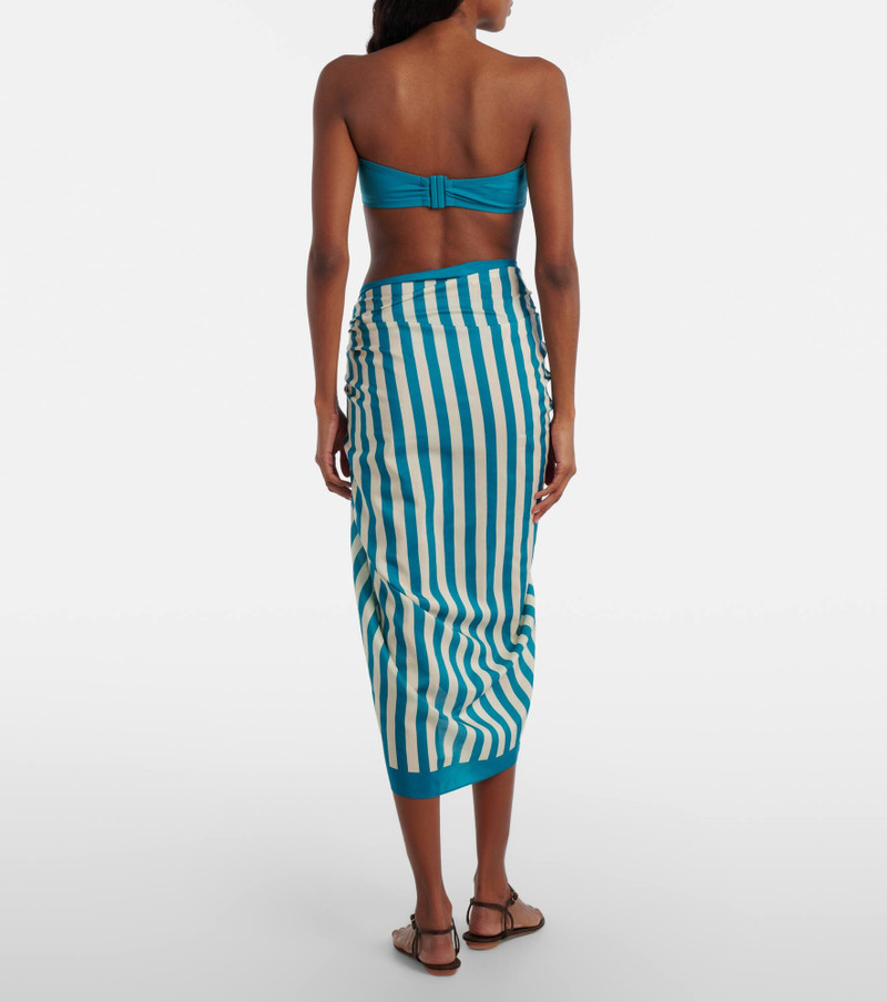 Symbiose cotton and silk beach cover-up 3
