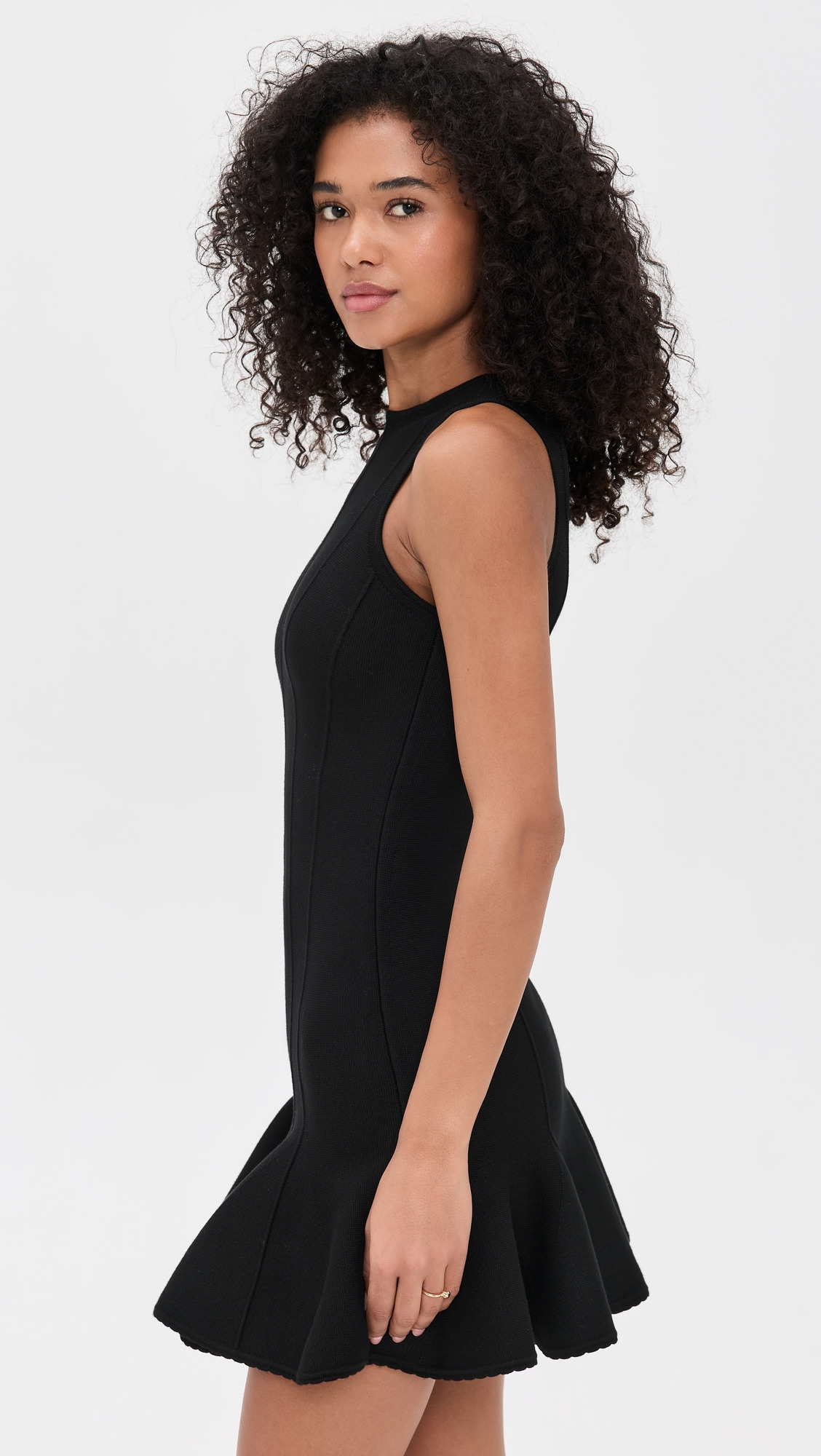 Dropped Waist Knit Corset Dress - 3