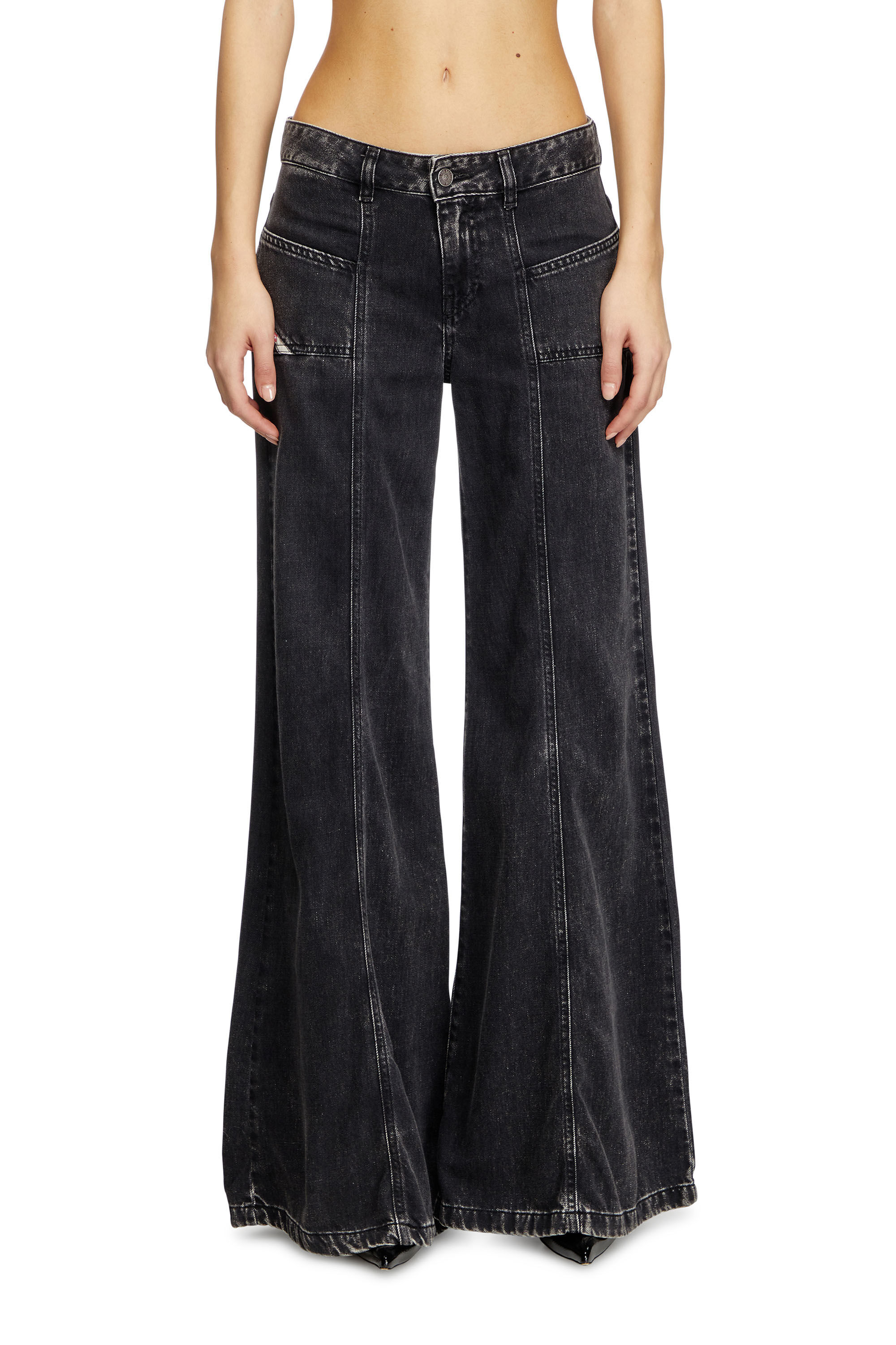 BOOTCUT AND FLARE JEANS D-AKII 068HN - 3