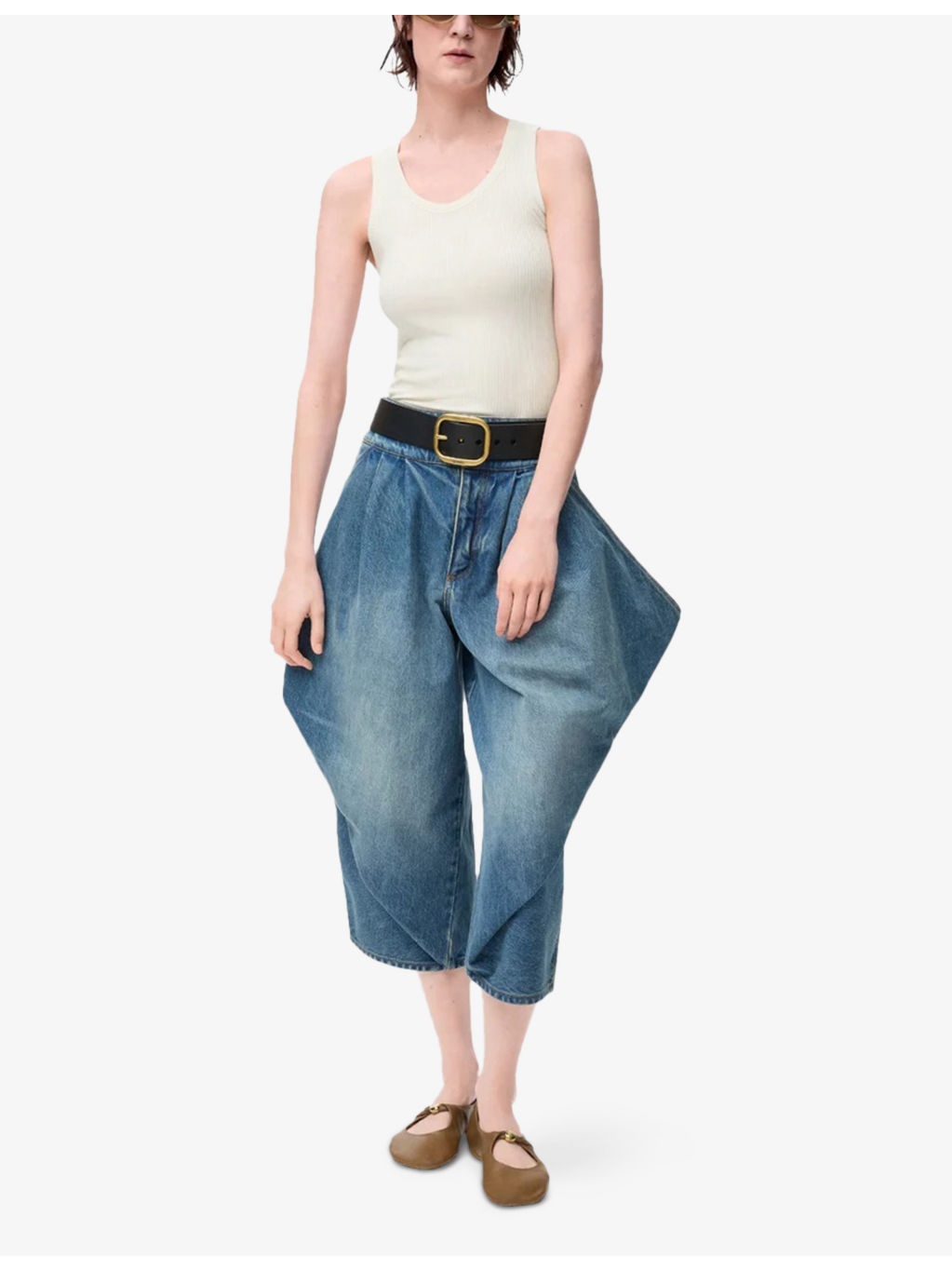Anagram-Embroidered Slim-Fit Silk-Blend Tank Top - 2