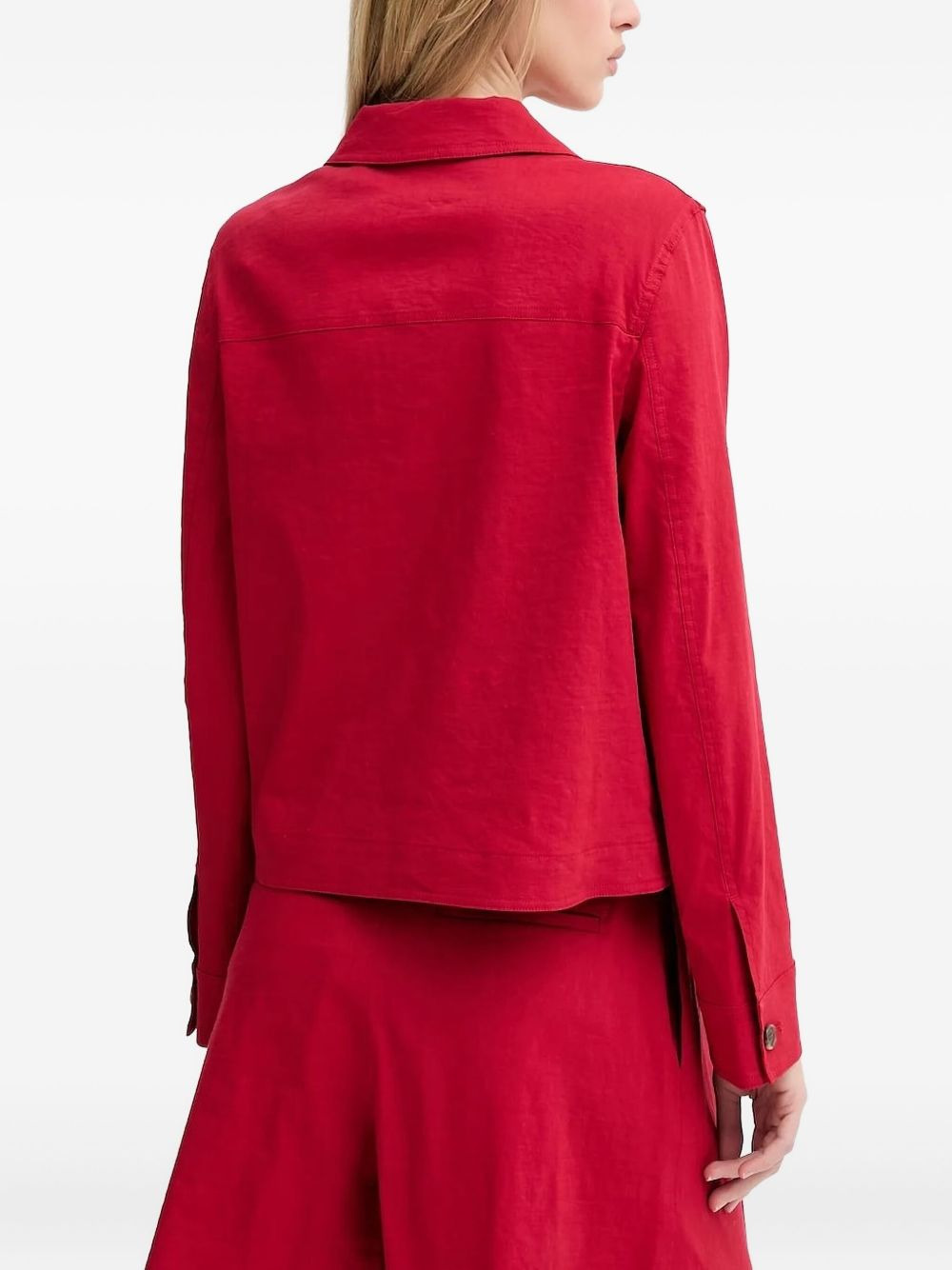 button-fastening flap-pocket jacket - 3
