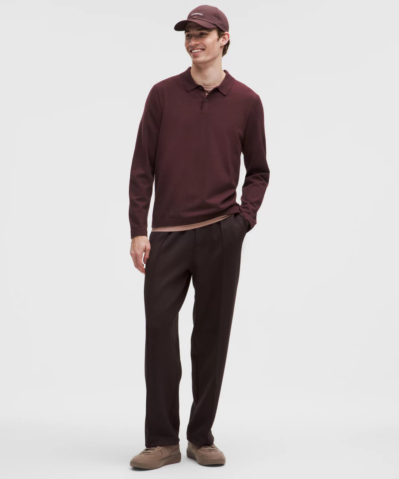 lululemon New Venture Long-Sleeve Knit Polo Shirt outlook