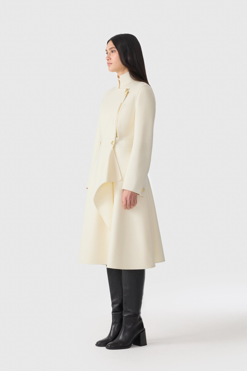 ANNIA Asymmetrical Wool Coat 4