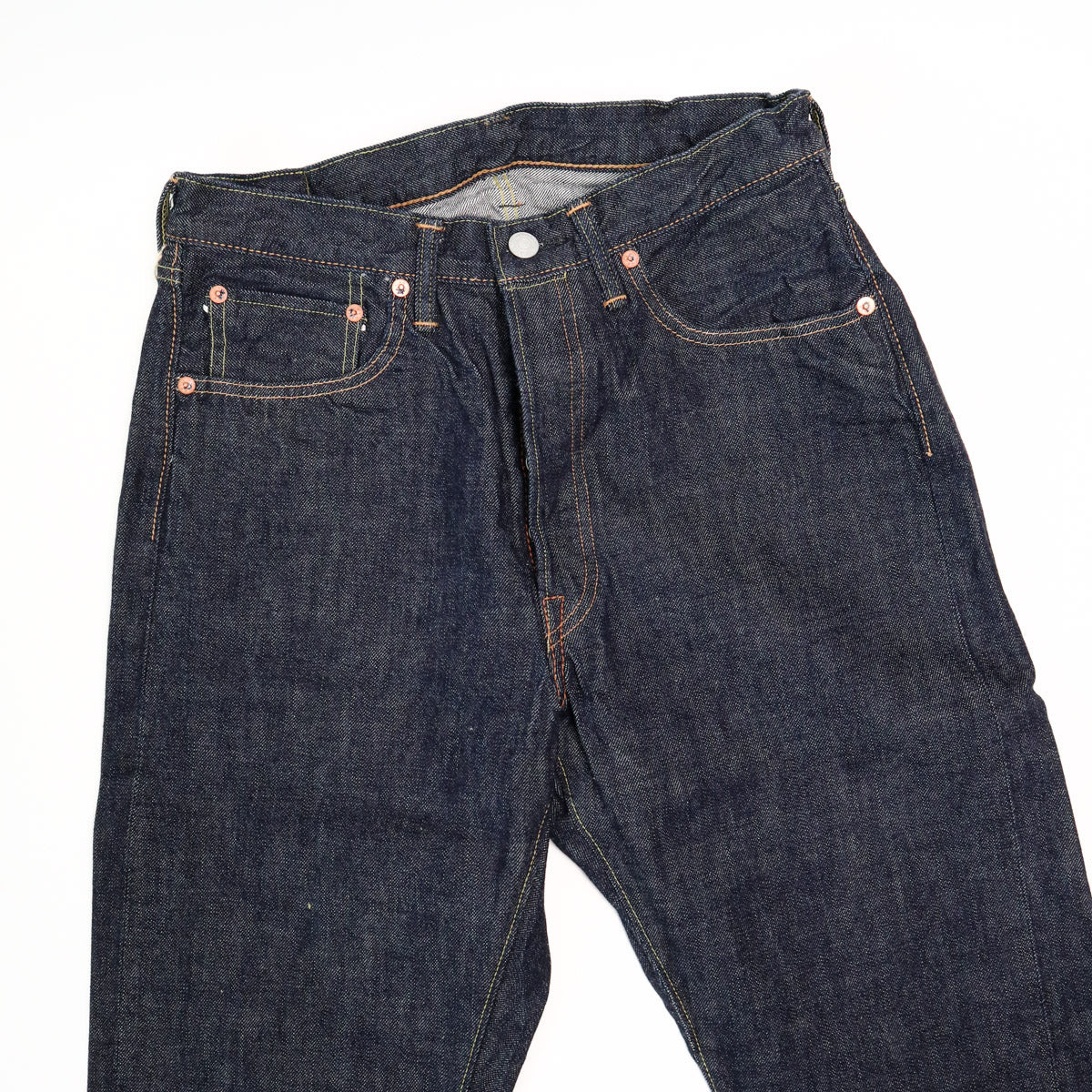 1110W Tapered Selvedge Denim 13.7oz One Wash Indigo - 5