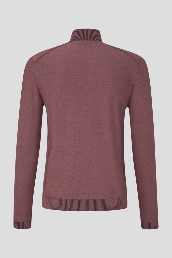 Patryk Half-zip pullover in Blackberry red - 2