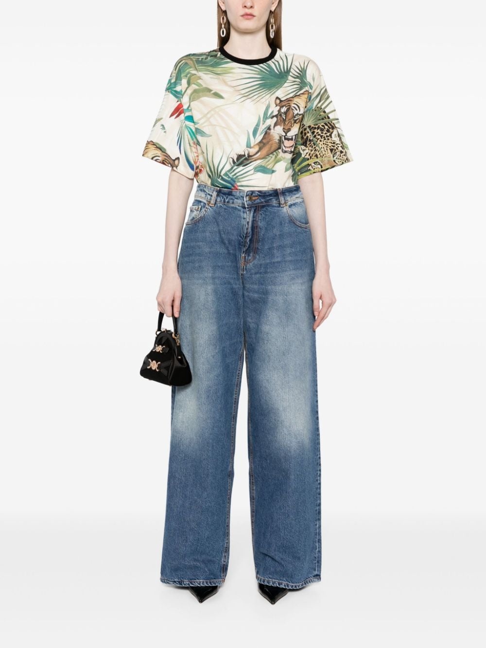 jungle print T-shirt - 2
