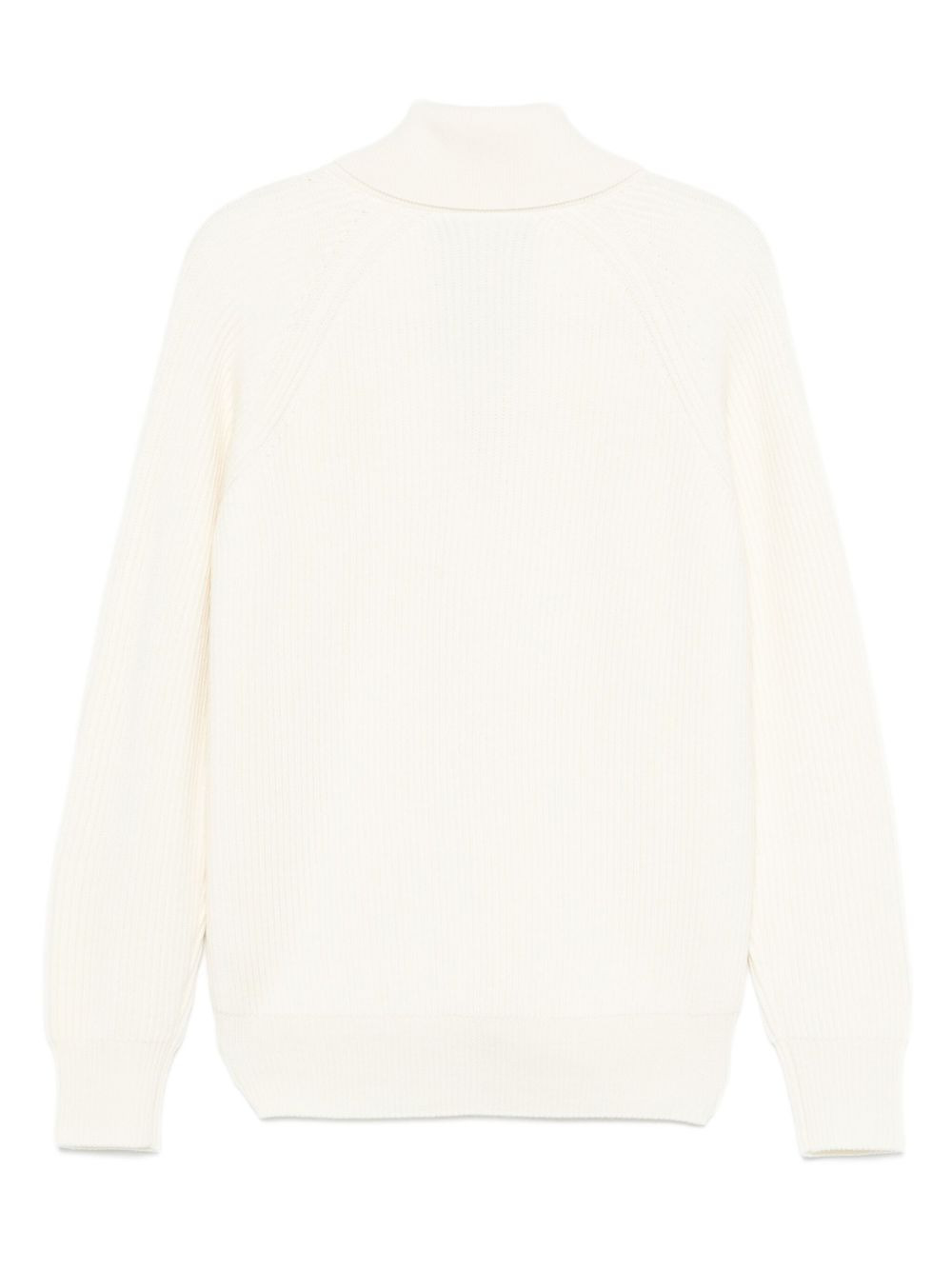 ribbed shawl-collar cardigan - 2