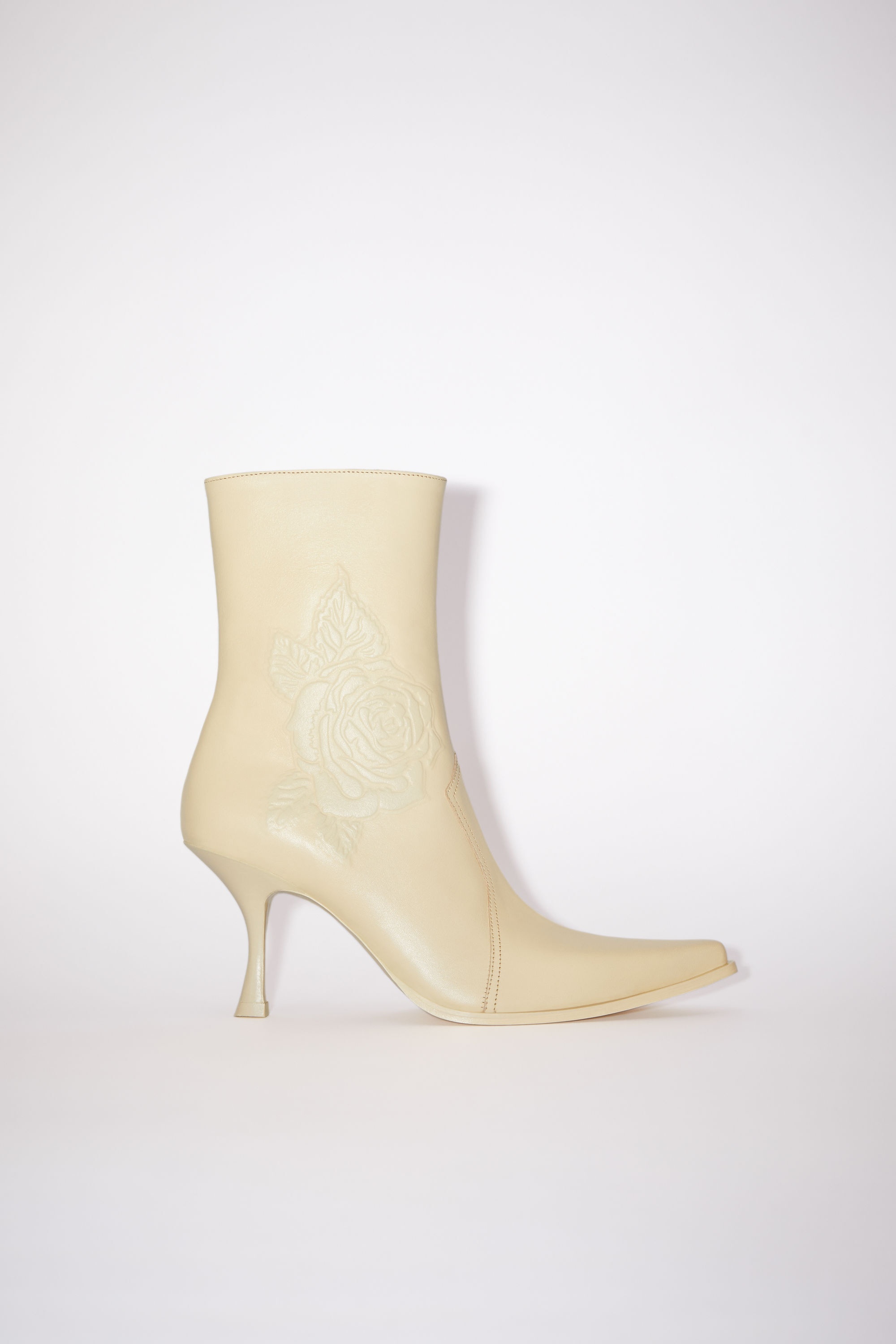 Heel ankle boots - Cream beige - 1
