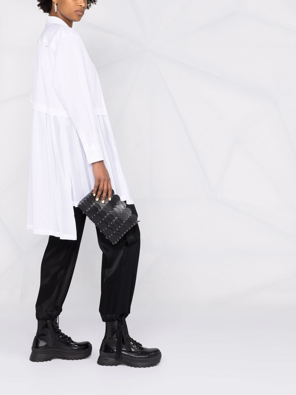 asymmetric pleated shirt - 6