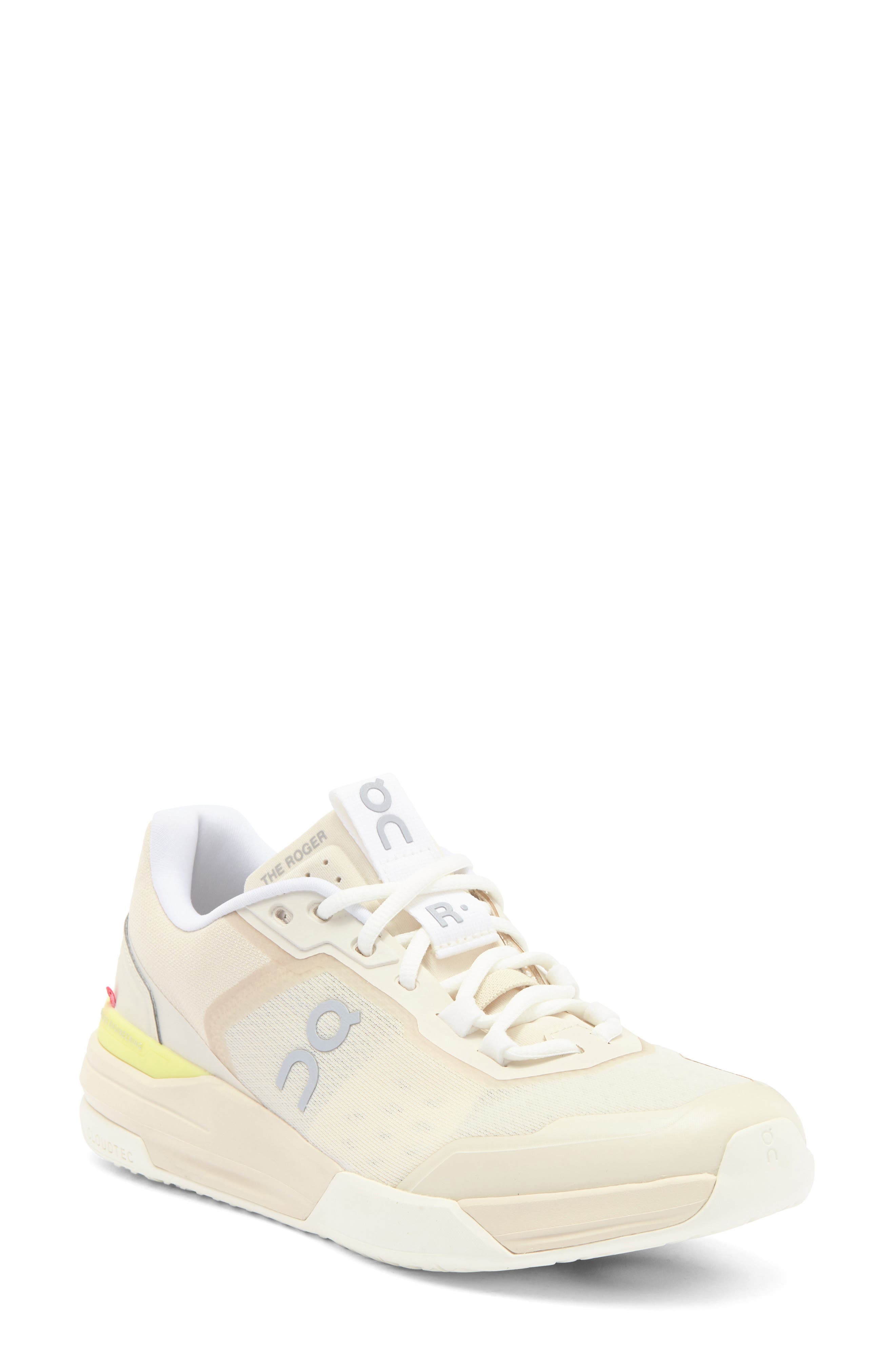 On THE ROGER Adv Pro Tennis Shoe in Cream/Limelight at Nordstrom - 1