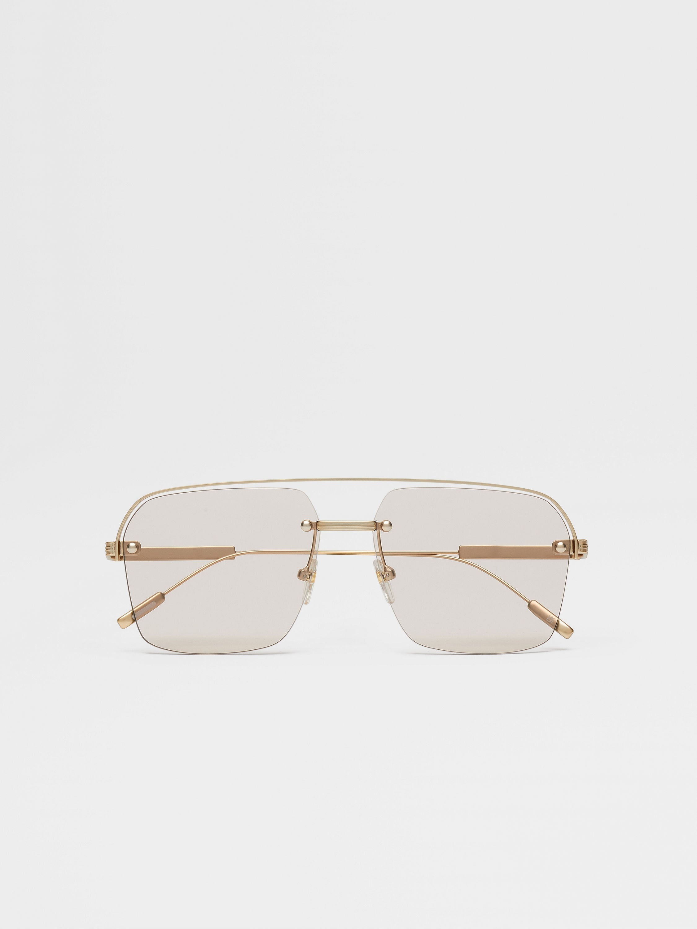 ROSE GOLD METAL SUNGLASSES - 1