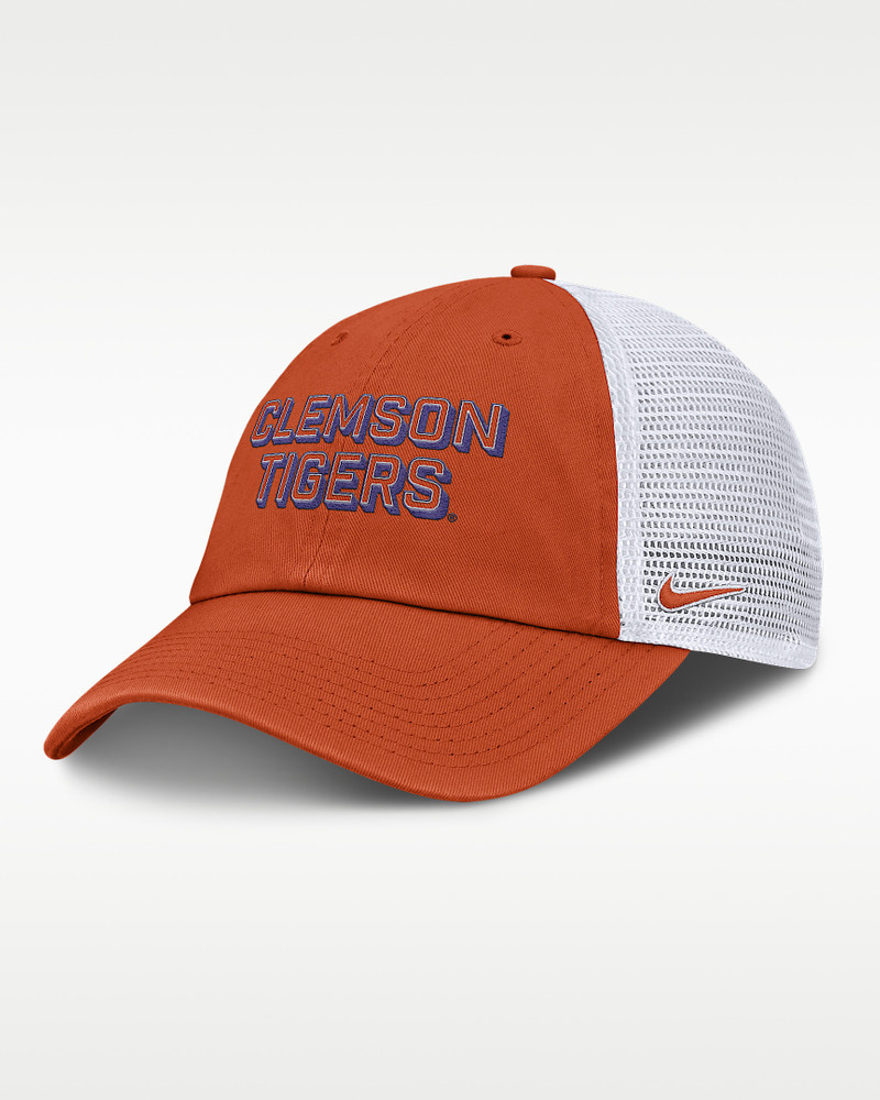 Clemson On-Field Club Gameday Men's Nike College Trucker Adjustable Hat 1
