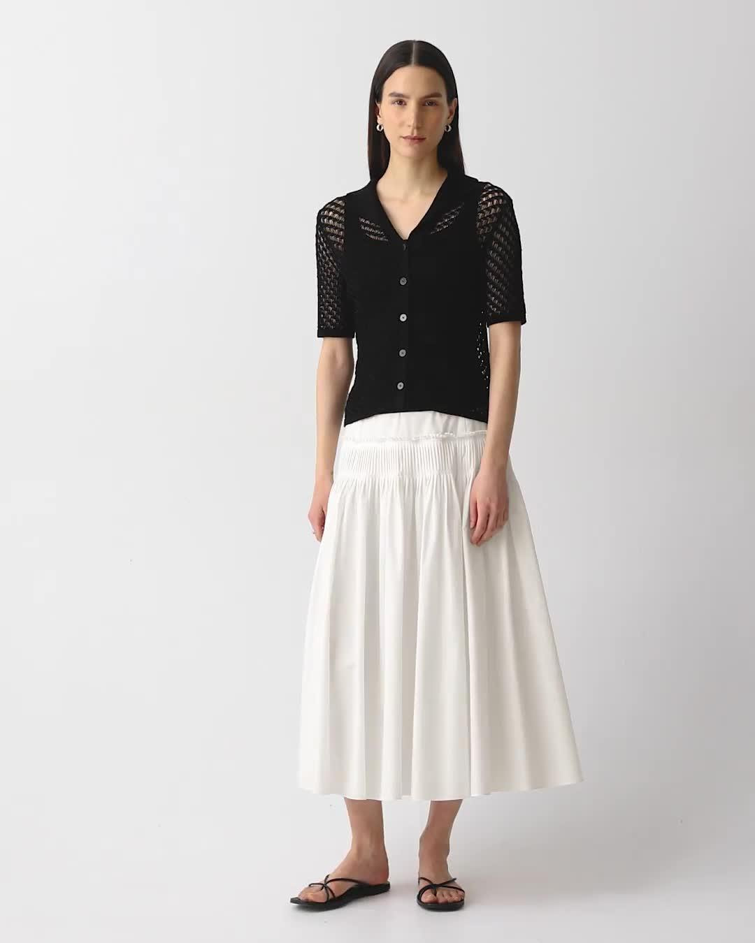 Short-Sleeve Camp Shirt in Sheen Cotton - 7
