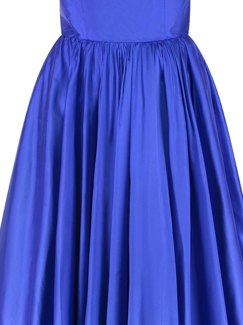 THE NEW ARRIVALS ILKYAZ OZEL halterneck silk midi gown outlook