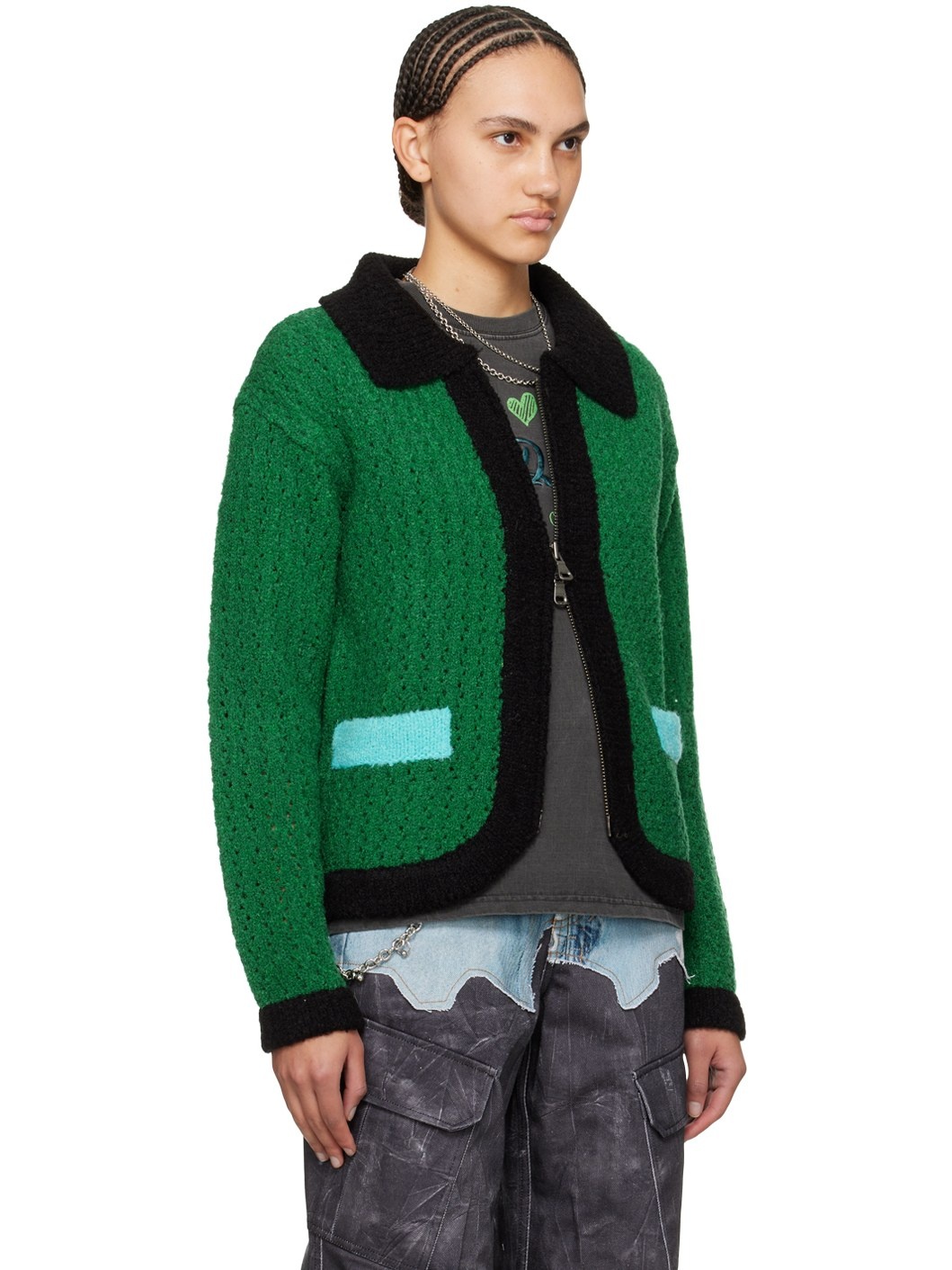 Green Elass Cardigan - 2