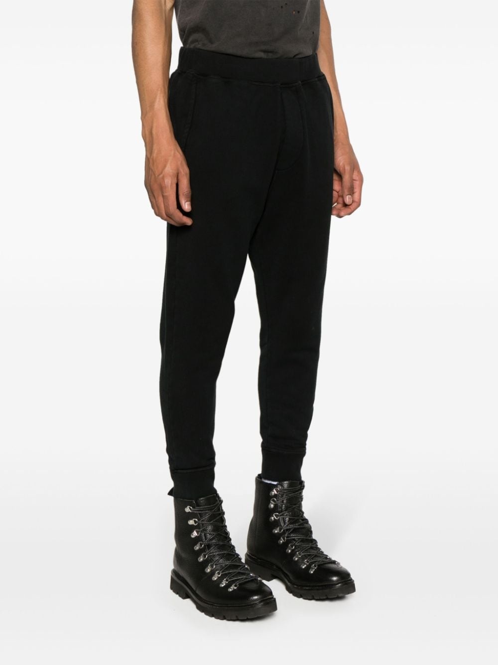 elasticated-waist track pants - 3