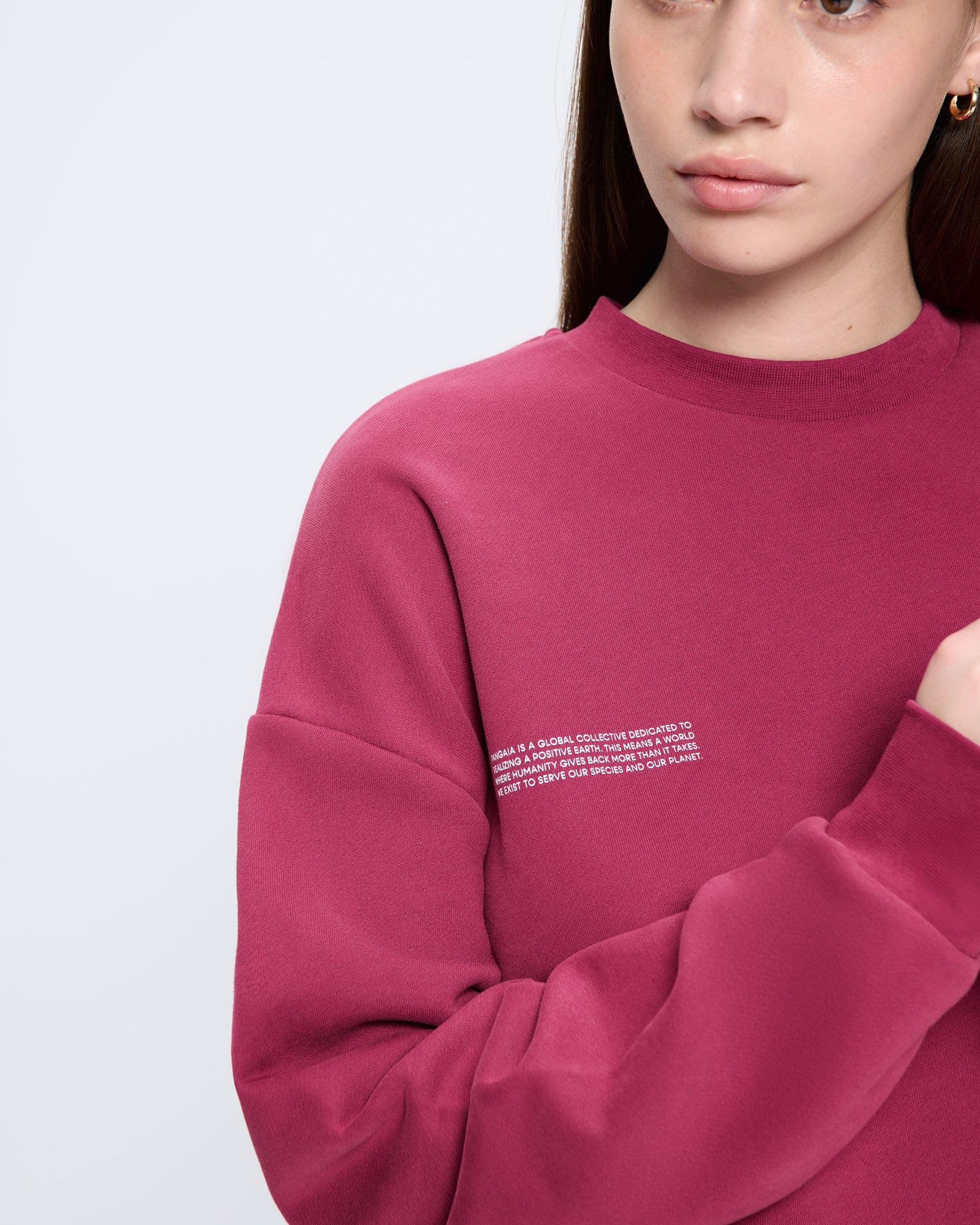 Womens 365 Midweight Sweatshirt - Milkyway Maroon - 4