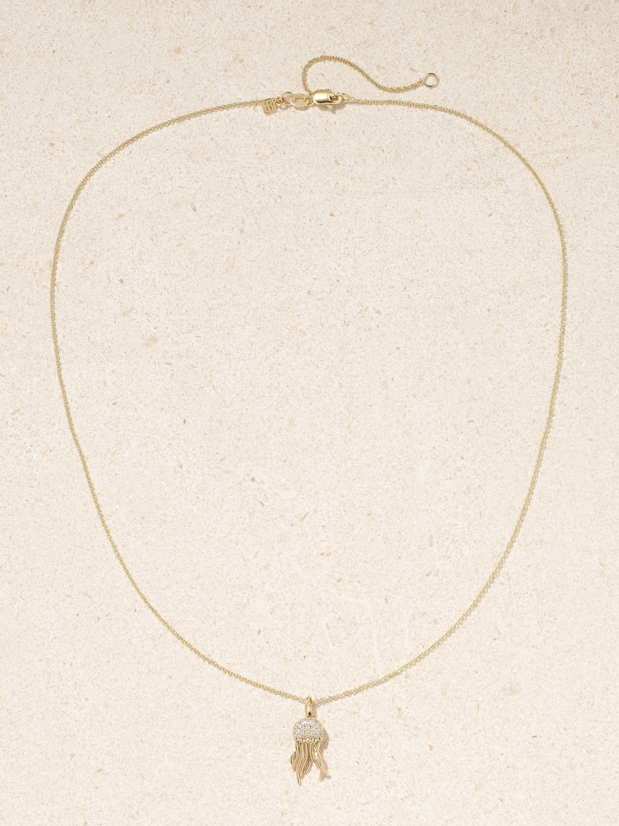 Jellyfish 14-karat Gold Diamond Necklace - 4