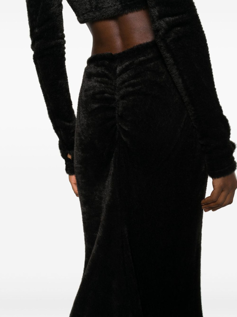 faux-shearling maxi skirt 5