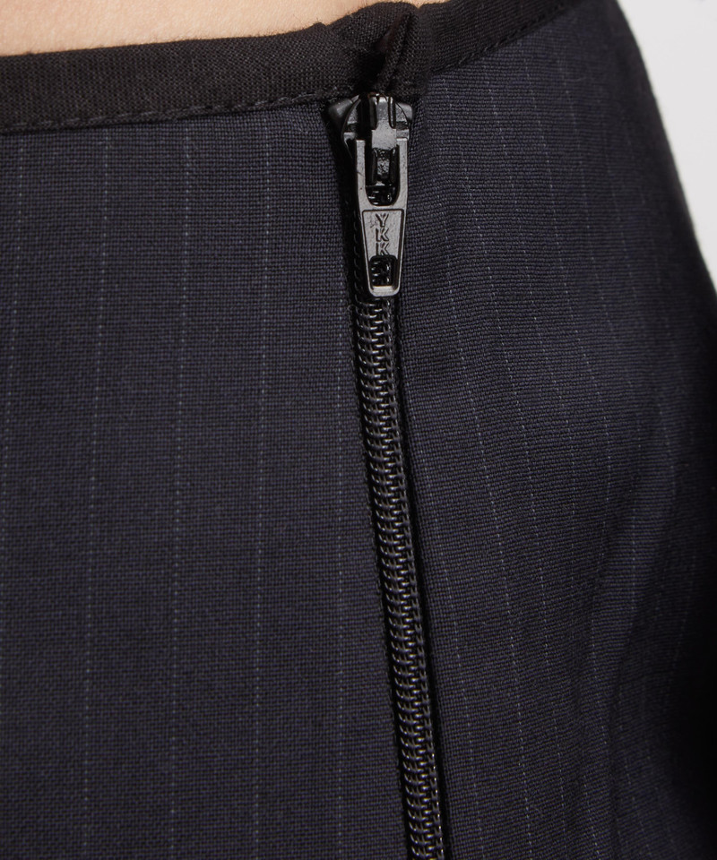 Lumieti Dark Grey Pinstripe Capri Trousers 5