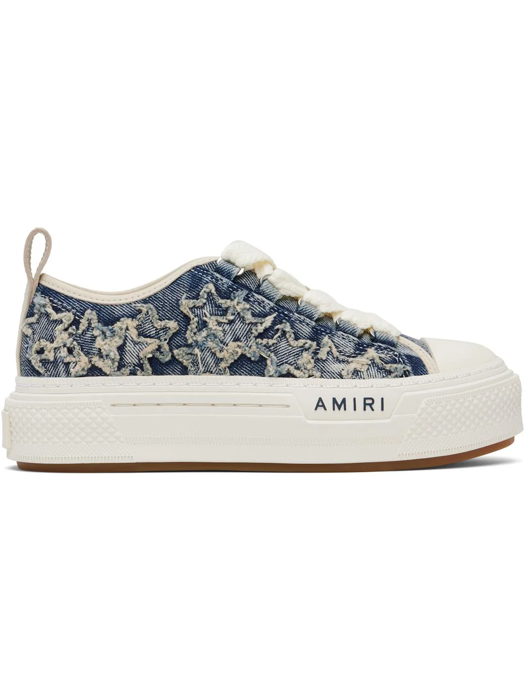 Blue Denim Court Low Sneakers - 1