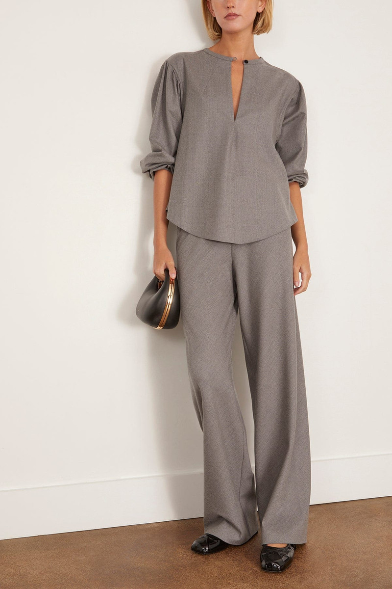 MARIA McMANUS Boho Blouse in Heather Grey outlook