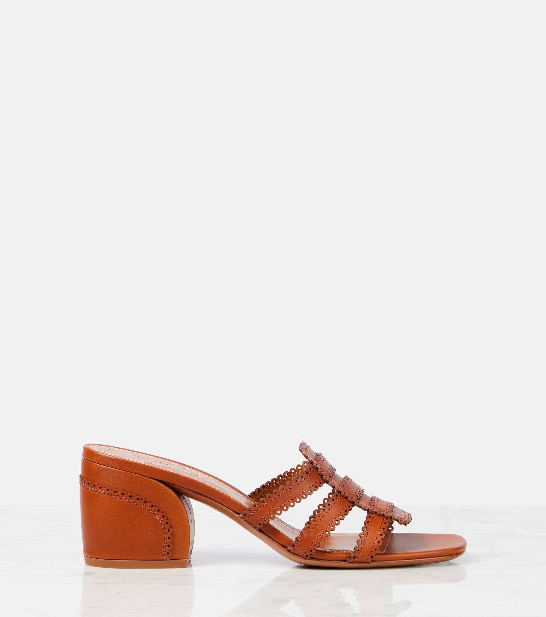 Goldie 65 leather mules - 4