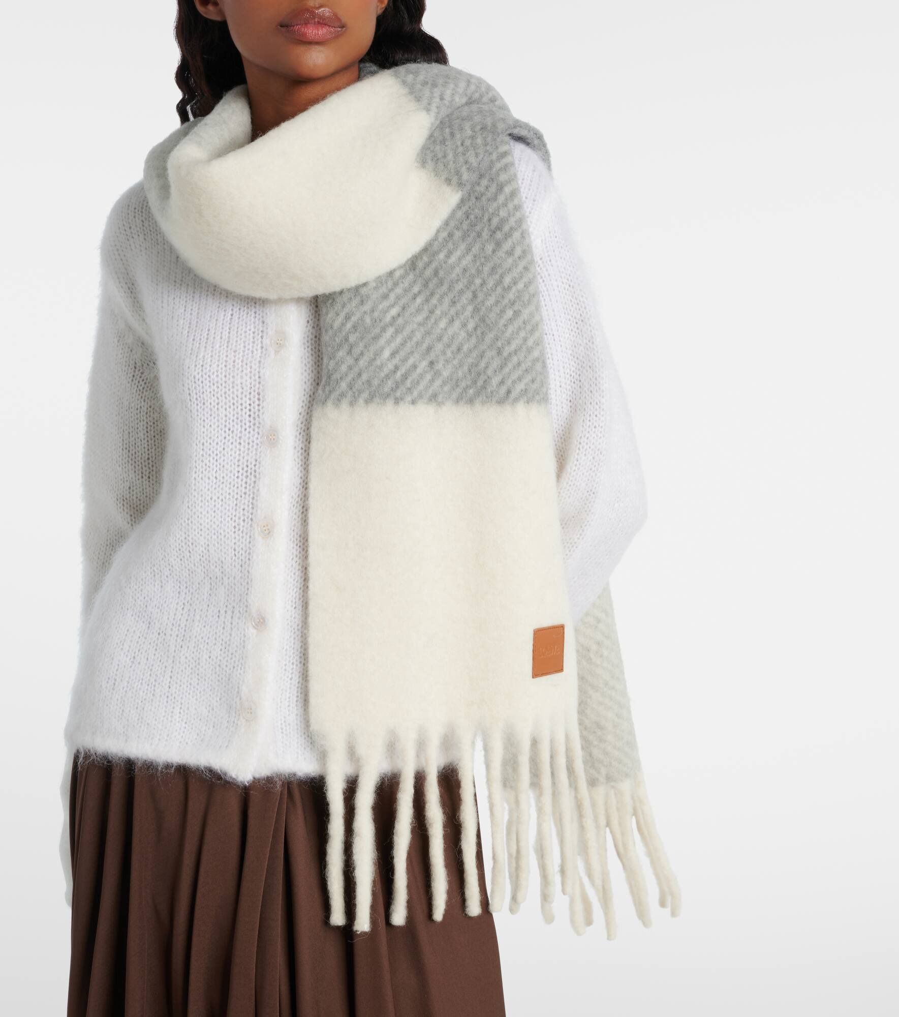 Alpaca and wool-blend scarf - 2