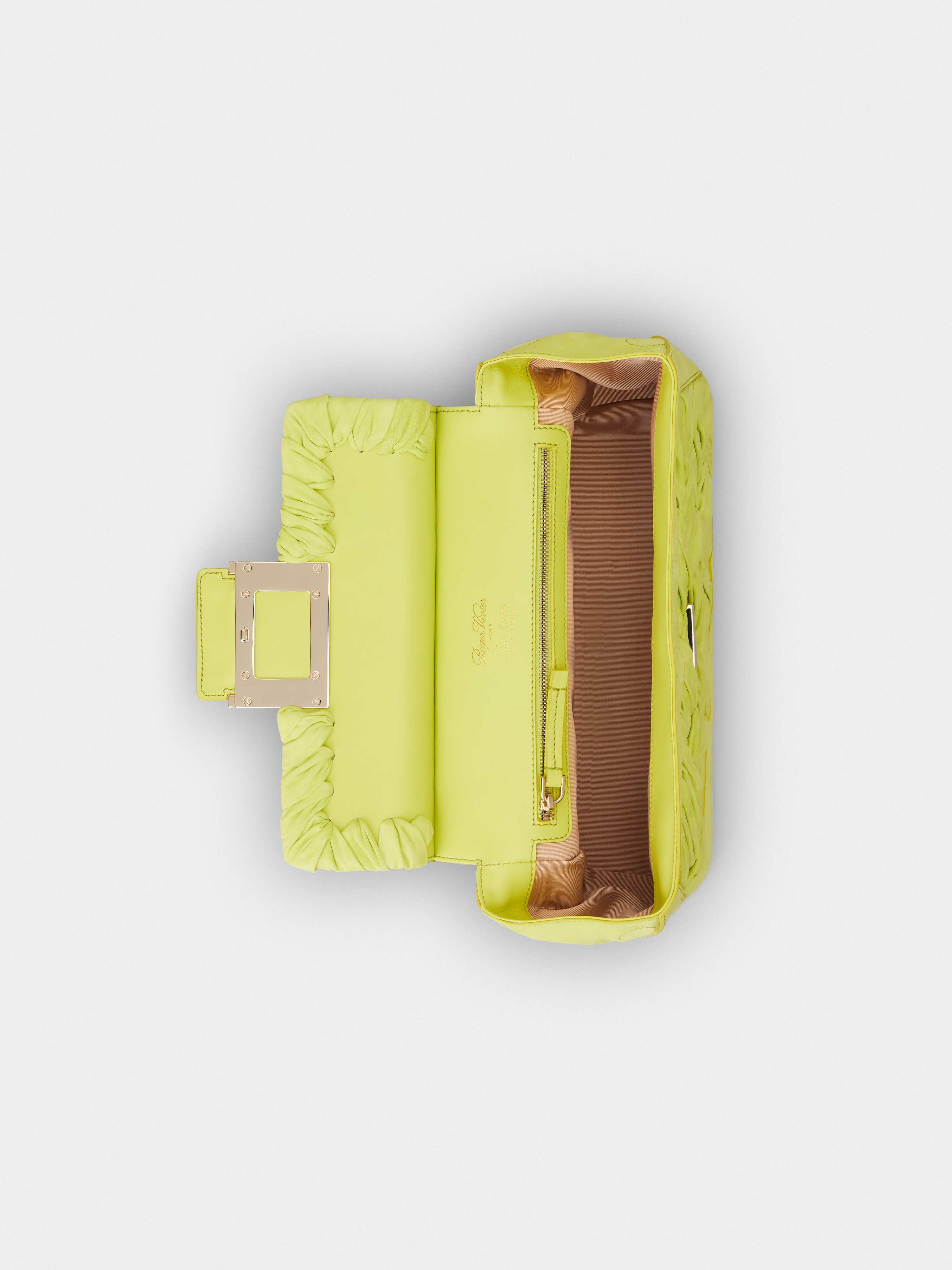 Viv' Cabas Foulard Metal Buckle Bag in Suede - 7