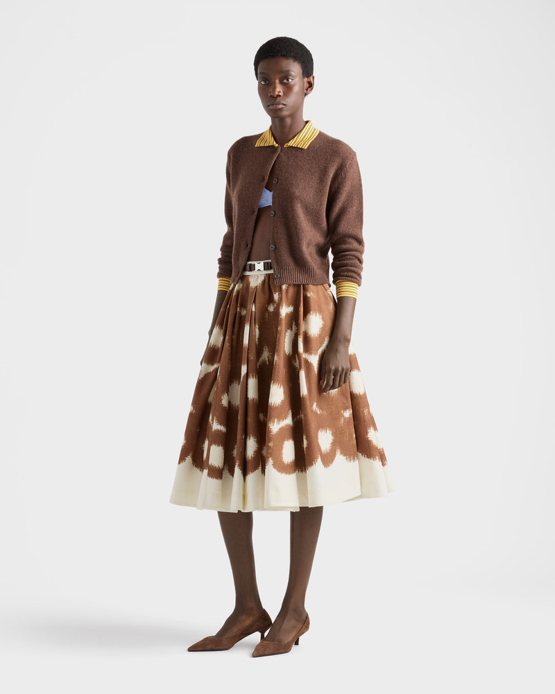 Prada Printed canvas skirt outlook