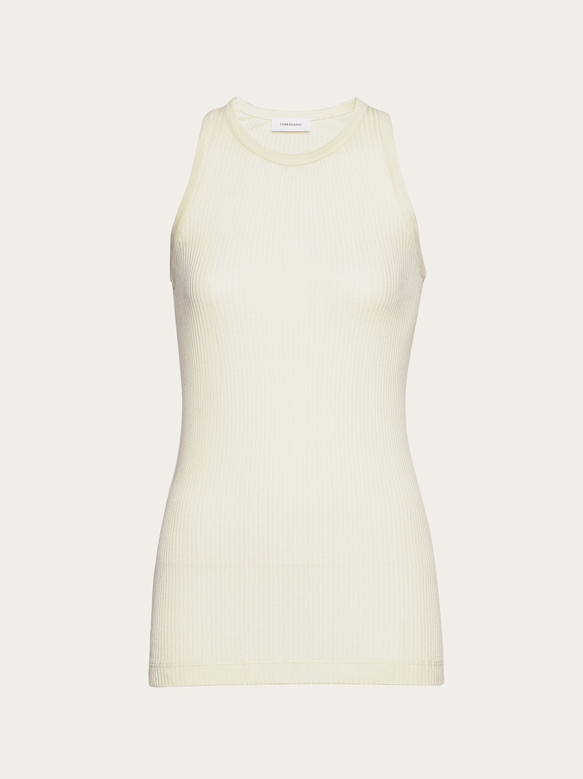 Sleeveless jersey top - 1