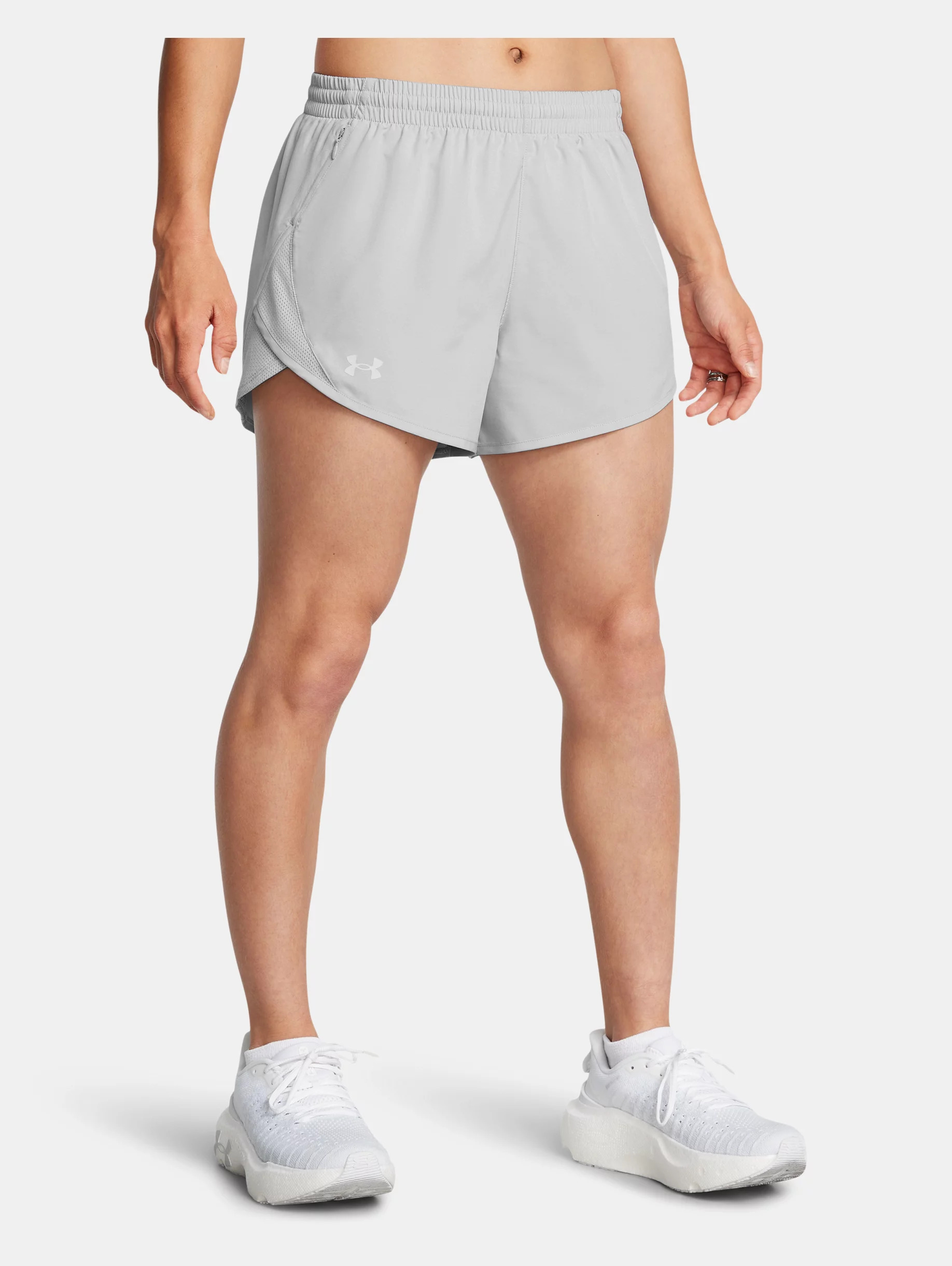 Women's UA Fly-By Heather 3" Shorts - 2