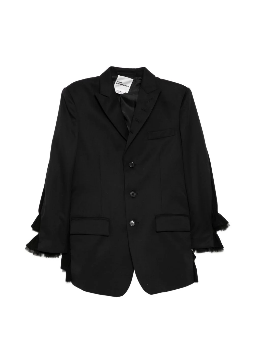 ruffled blazer - 1