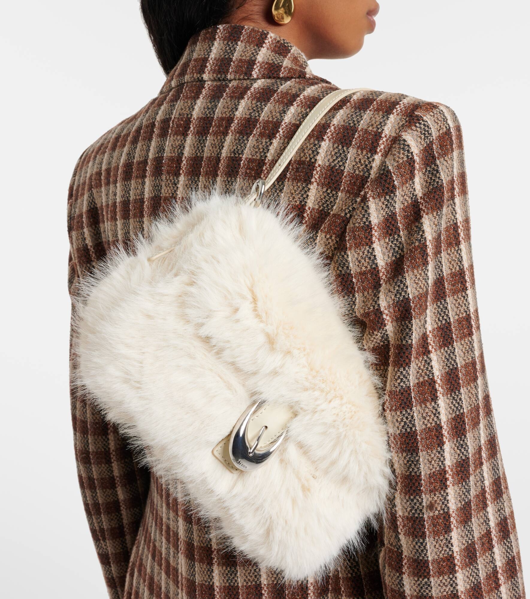 Harlow faux fur shoulder bag - 2