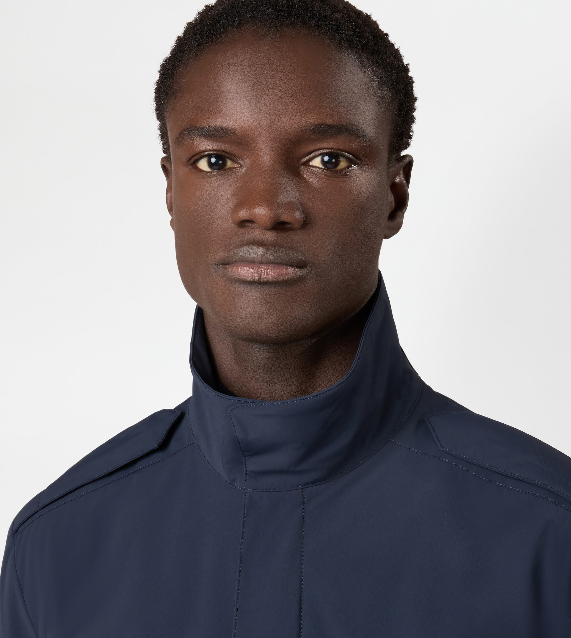 FIELD JACKET IN TECHNICAL FABRIC - BLUE - 4